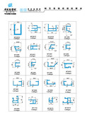 闽发幕墙玻璃框断面 cutain wall Glass-sash aluminium alloy