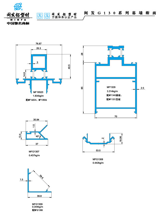 hb火博G130系列（穿条式） Series G130