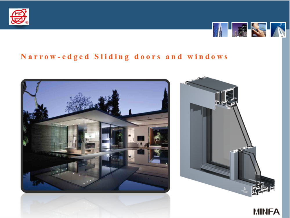 窄边推拉门窗 Narrow edged sliding  door and window